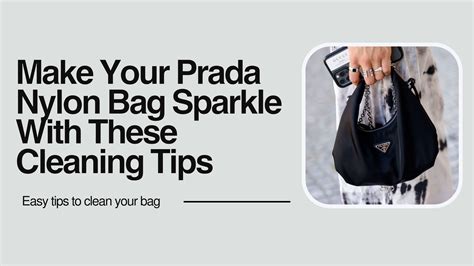 how to wash a prada nylon bag|Prada handbag cleaning.